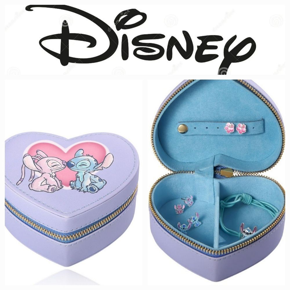 Disney Stitch Angel Heart-Shaped Jewelry Box